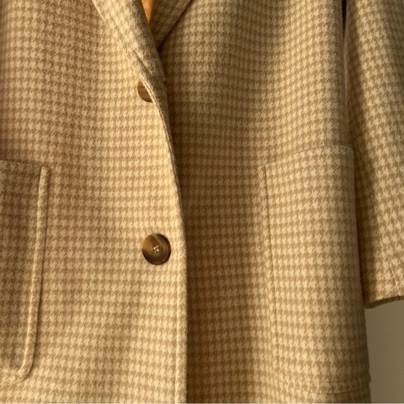 NWOT Zara Oversized women houndstooth Plush Coat, Jacket, Extra Small - Picture 3 of 11